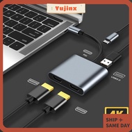 YUJINX USB C Hub 4 in 1 4K 60Hz Adapter Docking Station