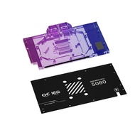 GPU 銅 LED 水冷ヘッド For Asus RTX5090 RTX5090Ti RTX5080 RTX5080Ti RTX5070 RTX5070Ti RTX5060 RTX5060Ti (Fo