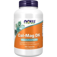 NOW Foods Cal-Mag DK Supplement dengan Vitamin D-3 dan Vitamin C K-2 Menyokong Kesihatan Tulang*180 