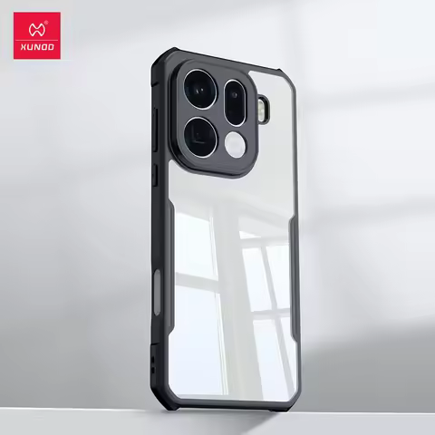 Xundd For Oppo Find X9 Find X9 Pro Case,Airbags Shockproof Bumper Shell,Stripes Transparent Back Cov