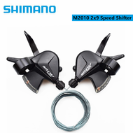 Shimano ALTUS M2010 2X9 3x9ความเร็วซ้าย2วินาที3วินาทีขวา9วินาทีสำหรับ MTB จักรยานเสือภูเขาจักรยานรุ่