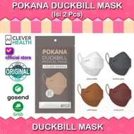 Pokana Duckbill 4Ply Earloop Medical Face Mask Isi 2 / Masker