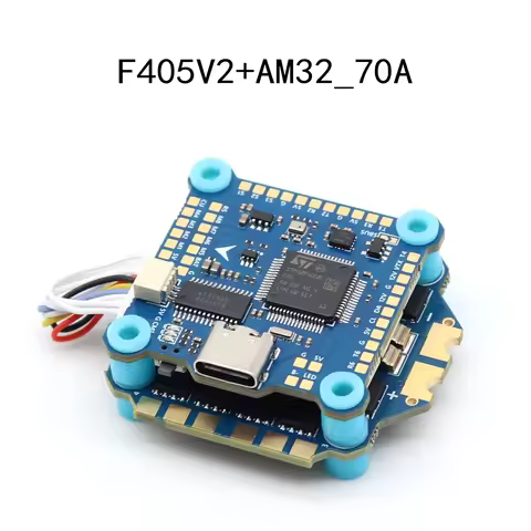 PAURC F405 Flight Stack 8S F405 V2 Flight Control AM32 8S 70A ESC 30.5x30.5mm For FPV Racing Drone