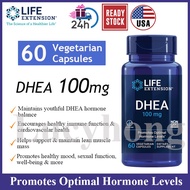 Life Extension DHEA 100mg 60 Vegetarian Capsules l Hormone Balance,Immune Support,Bone,Anti-Aging,Mo