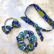 微風藍影—髮帶髮圈組