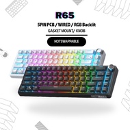 Royal Kludge R65 Mechanical Keyboard with knob Wired Hotswappable