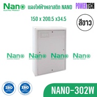 NANO Plastic Electrical Panel NANO-302 White Gray