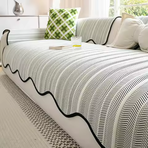 Summer Sofa Cover Cooling Smooth Couch Covers Anti-Slip Sofas Mat Towel Luxury Corner Couchs Towel L