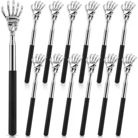 Stainless Steel Back Scratcher Telescopic Scratching Massager Extendable Itch Old Man Happy Health P