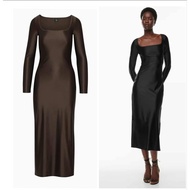Aritzia Satinnete Dress