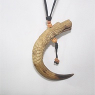 Ethnic Dragon Head Necklace Dragon Shape Resin Necklace Unique Necklace