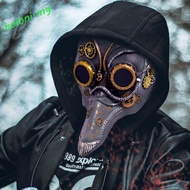 [COD] Steampunk Plague Mask, Long Nose Masquerade Bird Mouth Mask, Creative RP Scary Plague Beak Mas