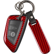 T-carbon Car Key Cover Compatible with BMW 2 3 4 5 6 6GT 7 8 Series, X1 X2 X3 X4 X5 X6 X7 M3 M4 M5 M