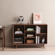 Solid Wood Book Cabinet Multifunctional Book Shelf Minimalist Shelf Rack Modern Kids Book Shelf