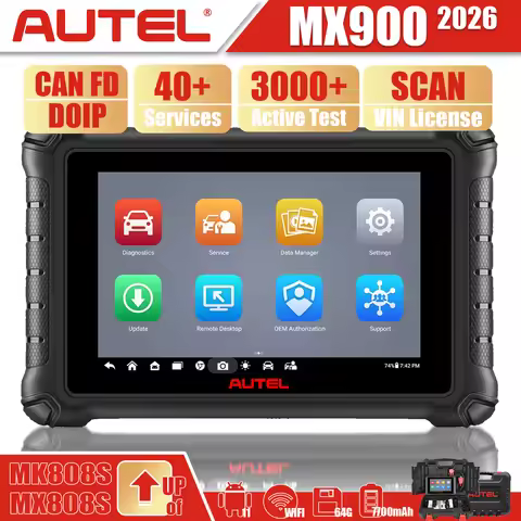 Autel MaxiCheck MX900 Automotive Scanner CAN FD DoIP Active Test Bidirectional Diagnostic Scan Tool 