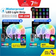 LED Light Strip Colorful Waterproof LED Strip Light with Remote Control Light Strip RGB LED Light