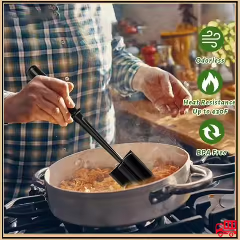 Meat Chopper, Hamburger Chopper, Potato Masher-Beef Smasher Kitchen Tool And Gadgets, Safe For Non-S