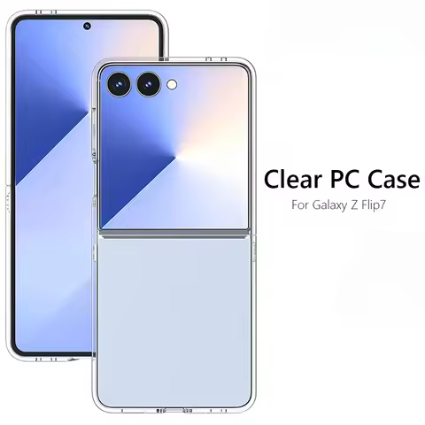 For Samsung Galaxy Z Flip7 FE Slim Hard PC Clear Transparent Case For Samsung Galaxy Z Flip7 Flip 7 