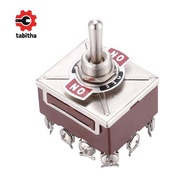 AC 380V 10A ON/OFF/ON 3 Positions 12 Pin Latching Toggle Switch 4PDT
