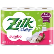 Value Silk Jumbo Toilet Tissue Pack 6 Rolls Zilk