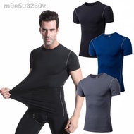 ❂☇☊Jameson Men Sport Compression Short Sleeve Under Shirt