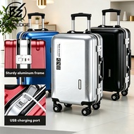 Aluminium USB Suitcase Luggage 20/24 Inches Luggage Travel Bag ABS Anti-scratch Travel Luggage 旅行箱