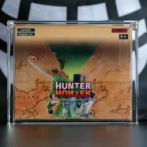 [K]Acrylic Case Fits Union Arena Booster Box Display Case Collector Protector UV Resistant with Stro