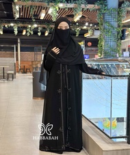 Abaya Outer Hitam Jetblack Gamis Wanita Syari ABAYA AURORA