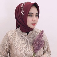 Bella square Pearl Sequin Hijab 64