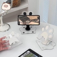 Tablet Phone Holder Cute Cat Cartoon esktop TV Transparent Holder Accessories