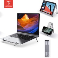 OATSBASF Mini Portable 3 in 1 Aluminum Adjustable Tablet Stands Metal Foldable For Laptop Mobile Phone