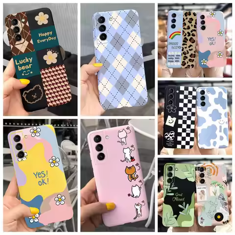 For Samsung Galaxy S21 FE S21+ 5G Case Luxury Painted Bumper Soft Matte Cover For Samsung S21 Plus S