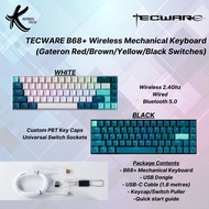 Tecware B68 B68+ Wireless Mechanical Keyboard - (Gateron Red/Brown/Yellow/Black Switches)