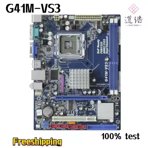 8GB USB2.0 LGA 775 DDR3 G41 Mainboard For Asrock G41M-VS3 Motherboard100% Tested Fully Work