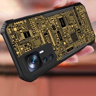 Circuit Board Pattern Casing For Xiaomi 12T 12 11T 9T 13 10T 10i Note 10 CC9 Pro Lite CC9E A3 Redmi 