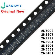 100PCS 2N7002LT1G 2N7002 SOT SOT-23 SMD 702 MMBT2907A 2F 2N2222 1P 2N3904 1AM 2N3906 2A 2N5551 G1 2N