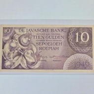 Uang Kuno 10 Gulden Ungu Federal Tahun 1946 AUNC Ready