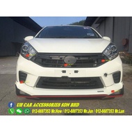 Perodua axia 2014-2018 (PU) G SPEC drive68 drive 68 bodykit skirting bumper dummy exhaust with paint