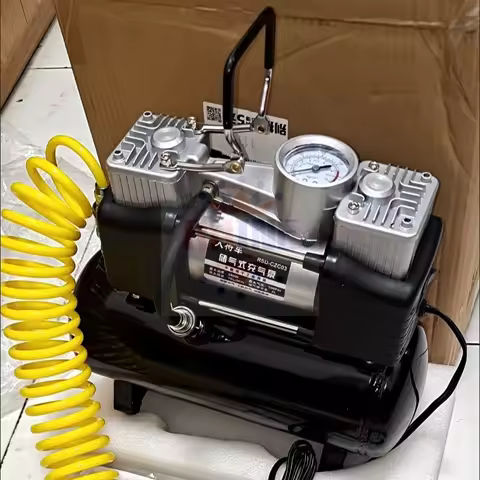 Brand new 2.5L/4L/6L 12V 220V Portable Silent Oil-free Air Compressor Car Tire Inflator Pump, Home U