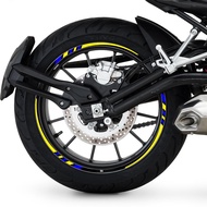Motorcycle Wheel Decals Reflective Rim Stickers Hub Stripe Tape 17'' For YAMAHA MT03 MT07 MT09 MT10 YZF R1 R6 FZ1 FZ8 FZ