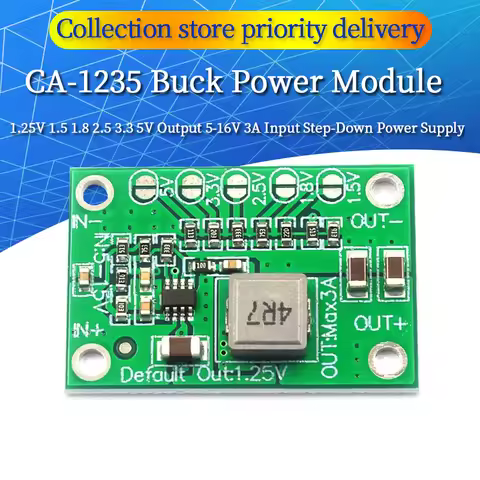 CA1235 Adjustable Power Module CA-1235 Buck Power Module 1.25V 1.5 1.8 2.5 3.3 5V Output 5-16V 3A In