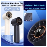 199 Gear Handheld Air Cooler Fan Strong Wind,Portable Fan Rechargeable Mini Handheld Fan Strong Wind