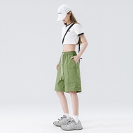 [H2O] 2026 Summer Street Wear Overalls Shorts Men's Large Pocket Outdoor Multi-Pocket Solid Color Co