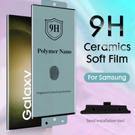 Ceramic Curved Tempered Glass For Samsung Galaxy S23  S21 S20 Plus Note 20 Ultra Screen Protector