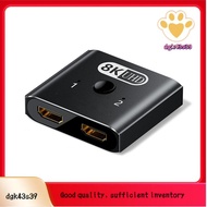 8K Bi-Directional -Compatible 2.0 Switch 2 in 1 Out HD 8K@60Hz -Compatible 2.0 Hub -Compatible Switc