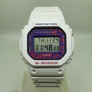Casio G-Shock DW-5600DN-7D Psychedelic Pattern Face Digital White Resin Band Men's Watch