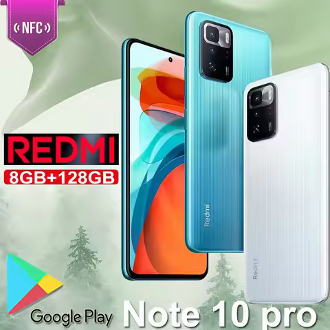 Redmi Note 10 pro original smart phone supports NFC function 8GB128GBn memory 5000mAhd rear 64 milli