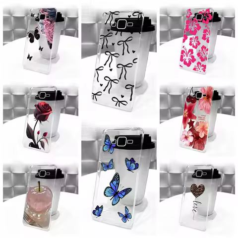 Case For Samsung Galaxy J7 Core Nxt Cover J701M Fashion Butterfly Clear Soft Shell For Samsung J7 Ne