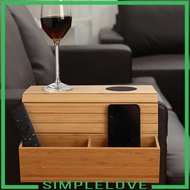 [Simple] SiaBiced Couch Cup Holder Couch Cup Holder Tray Wood Home Drinks Multi Pockets Pouch Sofa