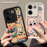 Soft Silicone Casing Tecno Camon 20 Pro 4G CK6 CK6n CK7n Stitch Crayon Shin-chan Back Cover Shock Pr